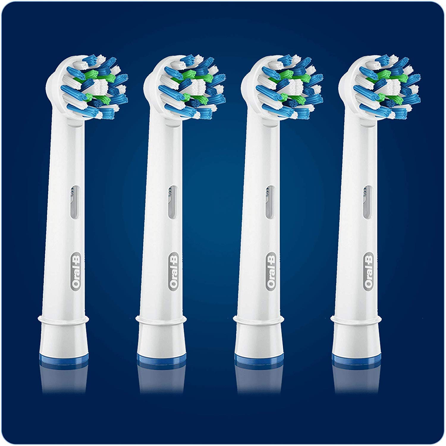 Oral-B CrossAction Replacement Electric Toothbrush Heads, Refills for Braun Handles - front view