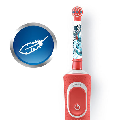 Oral-B Kids Electric Rechargeable Toothbrush, Star Wars Characters, Small Round Head, Extra-Soft Bristles, Multicolor - back