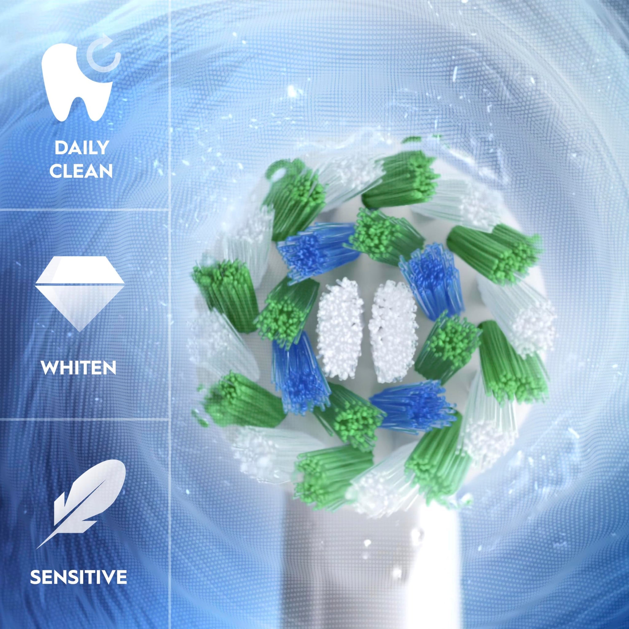 Oral-B Pro 1000 Power Rechargeable Electric Toothbrush for Adults, Cross Action Bristles - back view (10)