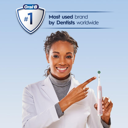 Oral-B Pro 1000 Power Rechargeable Electric Toothbrush for Adults, Cross Action Bristles - close-up detail (13)