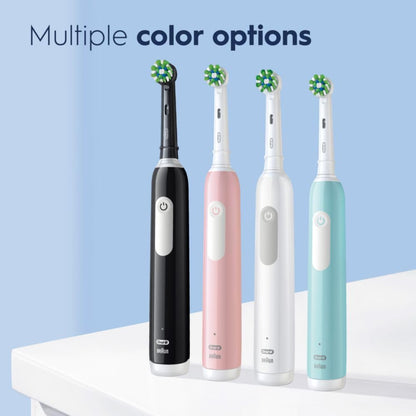 Oral-B Pro 1000 Power Rechargeable Electric Toothbrush for Adults, Cross Action Bristles - in use