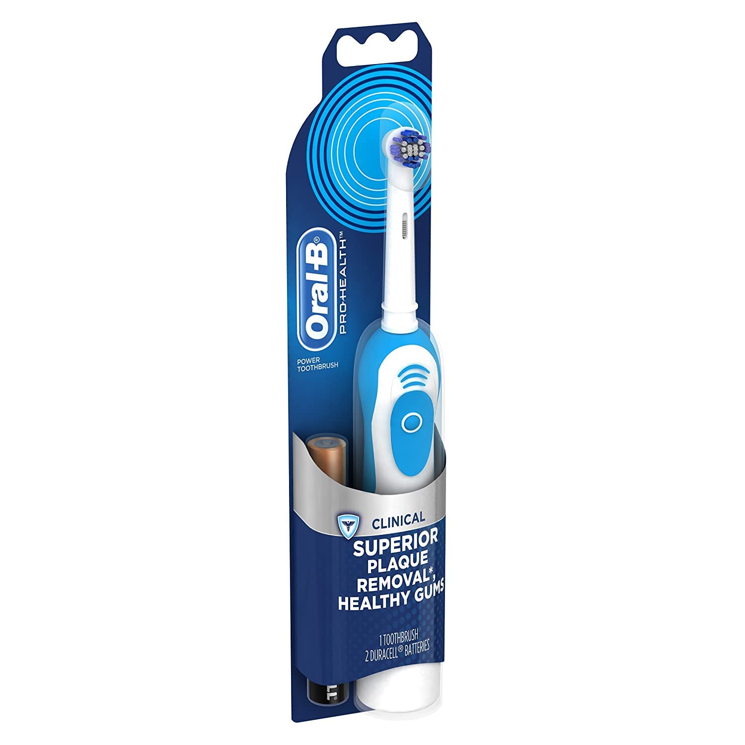 Oral-B Pro-Health Precision Clean Electric Toothbrush, Adult, Rotating, 2 Brush Heads, 1 Count, Multicolor, Australian Standa