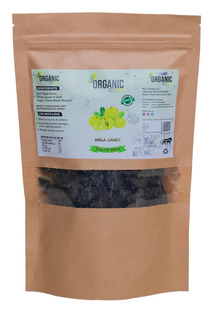Organic Anand Dried Amla Candy, Indian Gooseberry Snack with Salt, Sugar, Masala