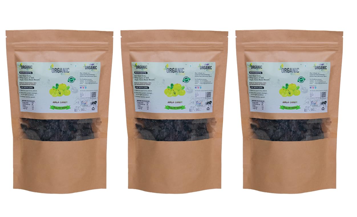 Organic Anand Dried Amla Candy, Indian Gooseberry Snack with Salt, Sugar, Masala (14)