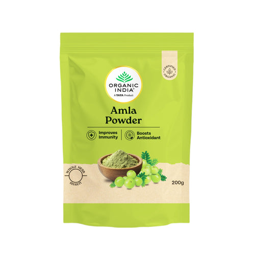 ORGANIC INDIA Amla Powder, 200g, Certified Organic Herbal Supplement