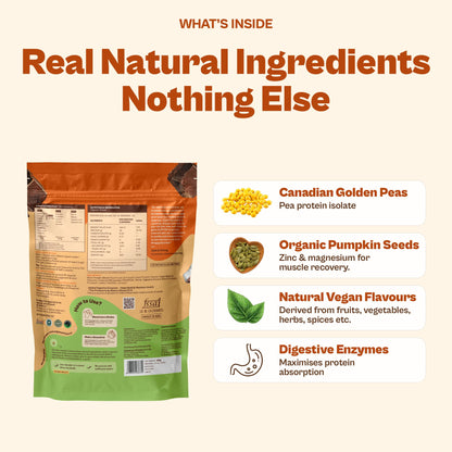 ORIGIN NUTRITION Plant Based Protein Powder, Vegan Pea & Pumpkin Seed, Informed Choice UK Certified - label detail (14)