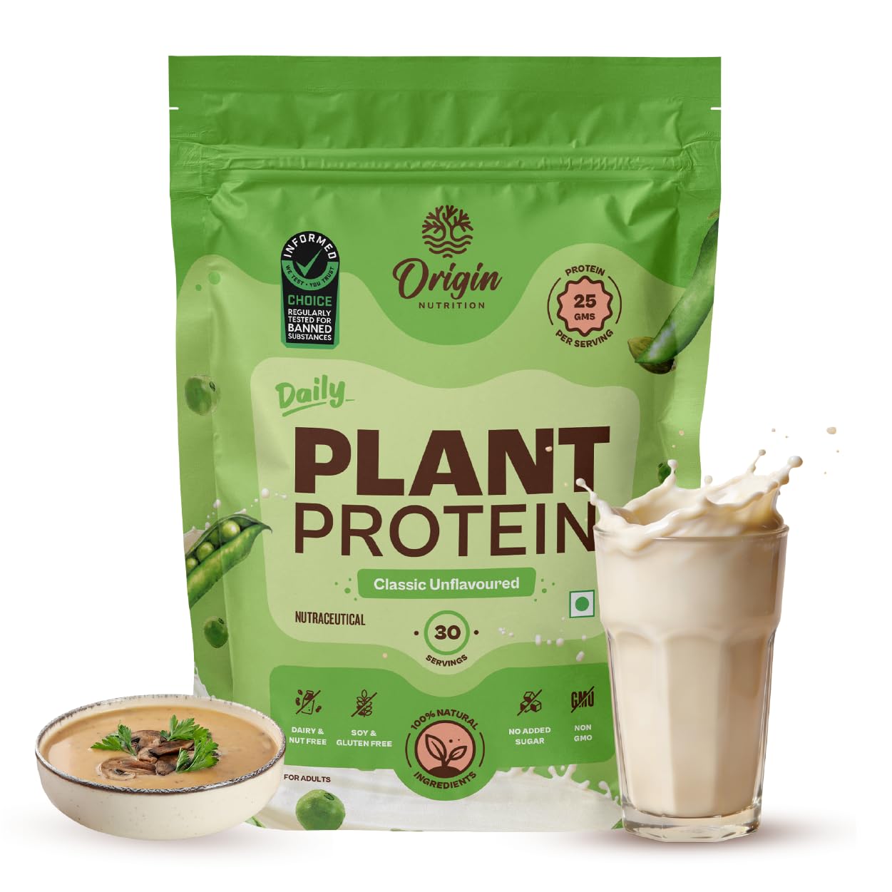 ORIGIN NUTRITION Plant Based Protein Powder, Vegan Pea & Pumpkin Seed, Informed Choice UK Certified (19)