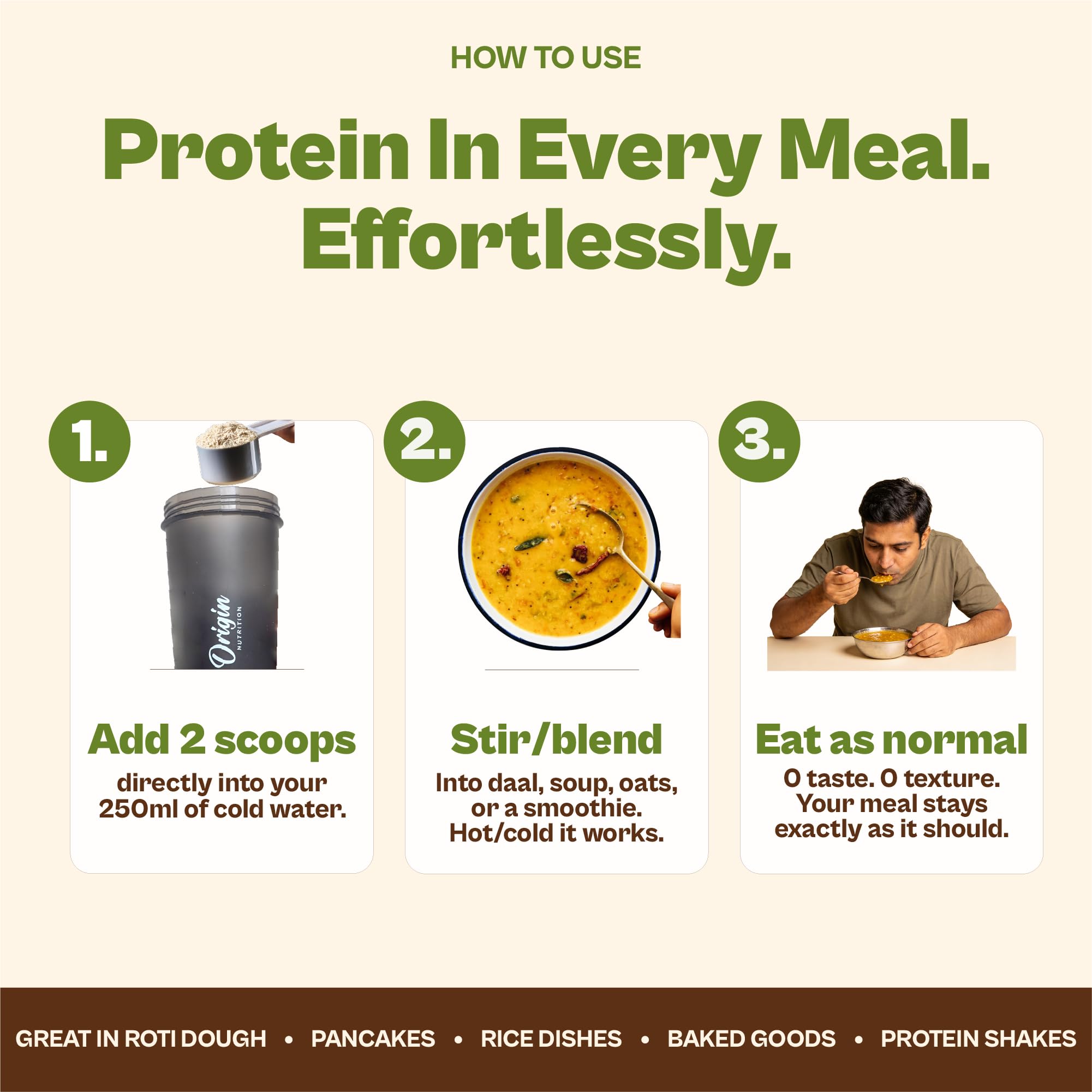 ORIGIN NUTRITION Plant Based Protein Powder, Vegan Pea & Pumpkin Seed, Informed Choice UK Certified - label detail (23)