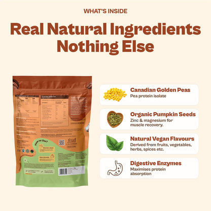ORIGIN NUTRITION Plant Based Protein Powder, Vegan Pea & Pumpkin Seed, Informed Choice UK Certified - label detail (32)