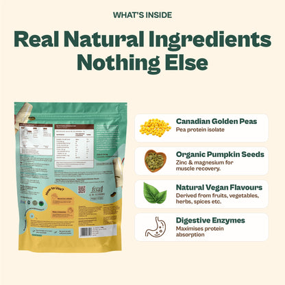 ORIGIN NUTRITION Plant Based Protein Powder, Vegan Pea & Pumpkin Seed, Informed Choice UK Certified - packaging (40)