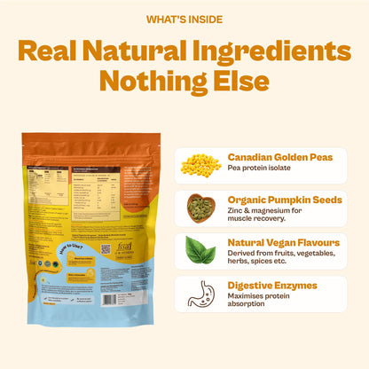 ORIGIN NUTRITION Plant Based Protein Powder, Vegan Pea & Pumpkin Seed, Informed Choice UK Certified - packaging (49)