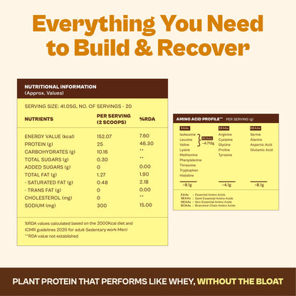 ORIGIN NUTRITION Plant Based Protein Powder, Vegan Pea & Pumpkin Seed, Informed Choice UK Certified - ingredients panel (51)