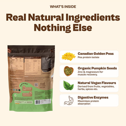 ORIGIN NUTRITION Plant Based Protein Powder, Vegan Pea & Pumpkin Seed, Informed Choice UK Certified - packaging (58)