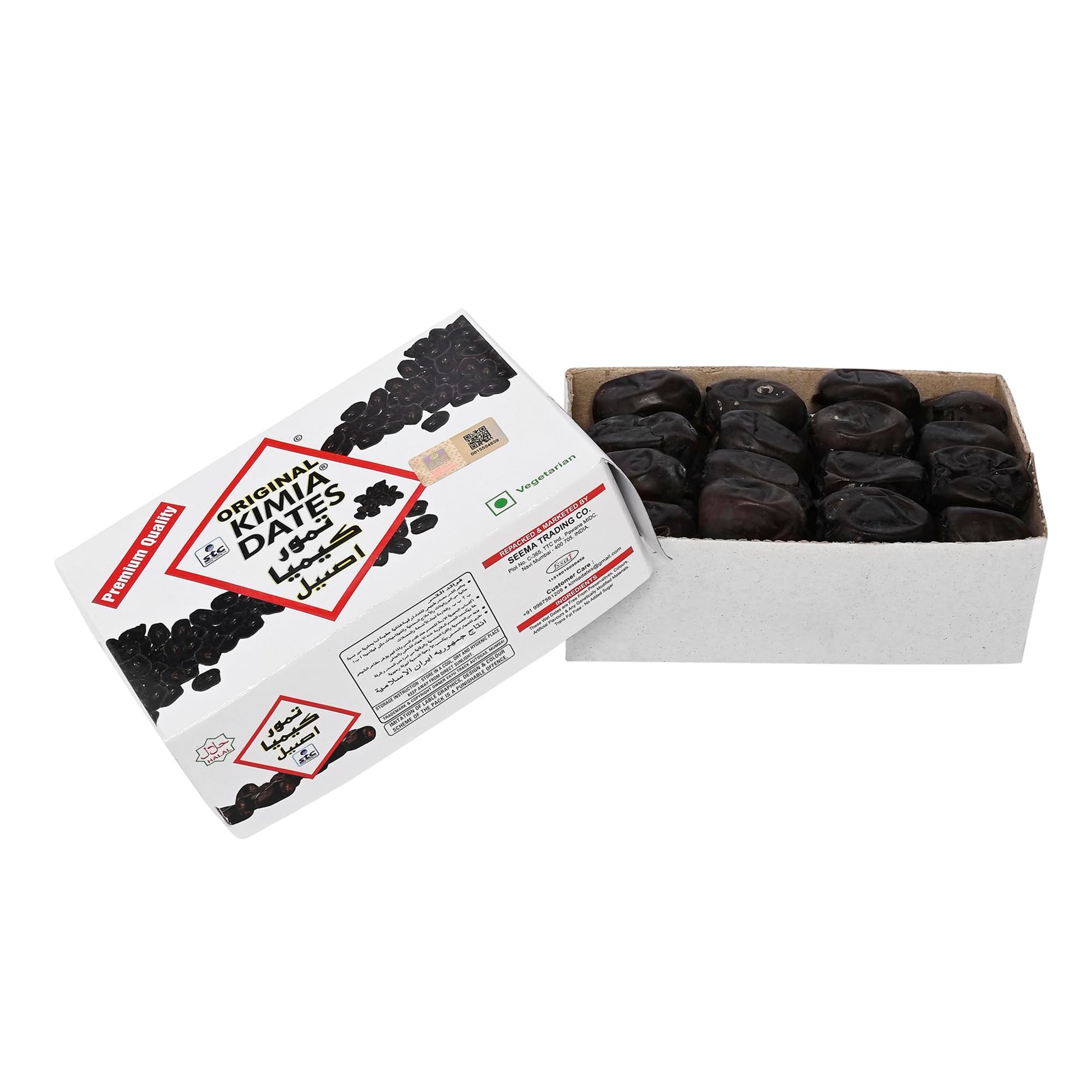 Original Kimia Dates Mazafati Dried Dates - Naturally Sweet, No Preservatives - label detail (9)