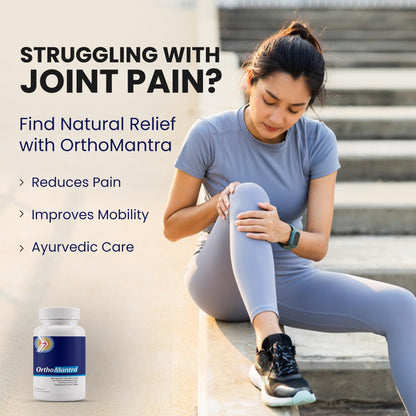 Orthomantra Ortho Mantra Ayurvedic Herbal Supplement Tablets with Shallaki, Hadjod, Jeera, Ajwain Extracts - close-up detail