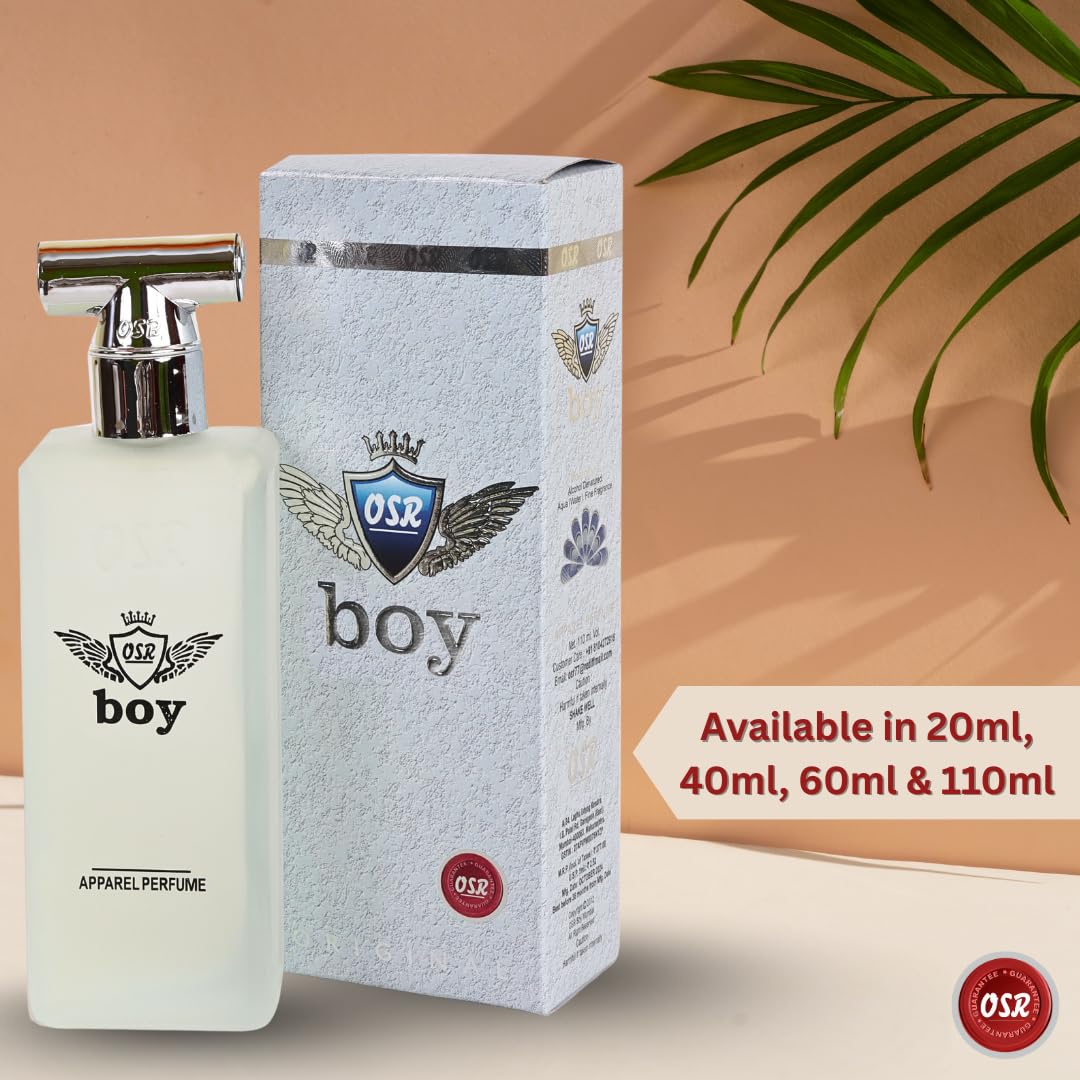OSR Boy Apparel Perfume, Eau de Parfum, Unisex Everyday Fragrance - packaging