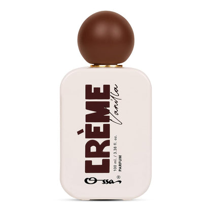 OSSA Gourmand Creme Vanilla Parfum, 100ml, Unisex Eau de Parfum with Caramel, Vanilla, and Musk Notes - ingredients panel