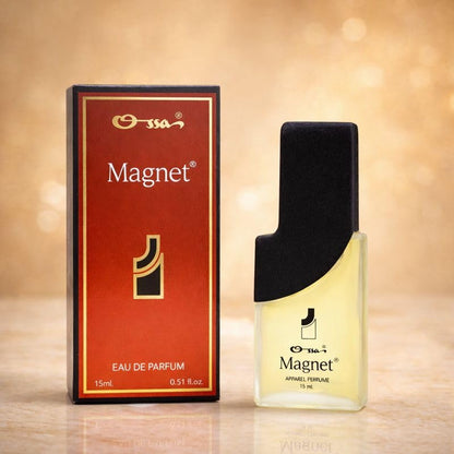OSSA Magnet Apparel Perfume, Eau de Parfum, Unisex Fragrance with Citrus and Woody Notes - front view