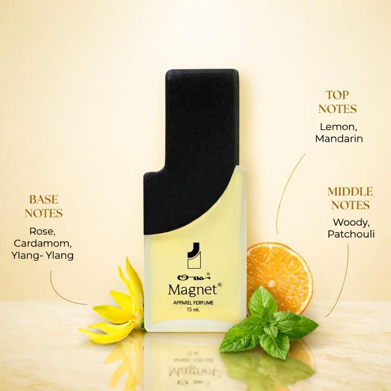 OSSA Magnet Apparel Perfume Unisex Eau de Parfum - Lemon, Cardamom, Patchouli - packaging