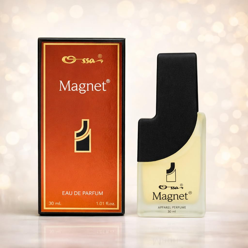 OSSA Magnet Apparel Perfume Unisex Eau de Parfum - Lemon, Cardamom, Patchouli - front view (9)