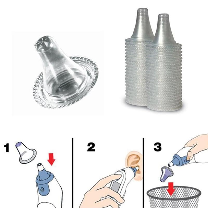 OTICA Universal Disposable Lens Filters for Braun ThermoScan Ear Thermometers - label detail