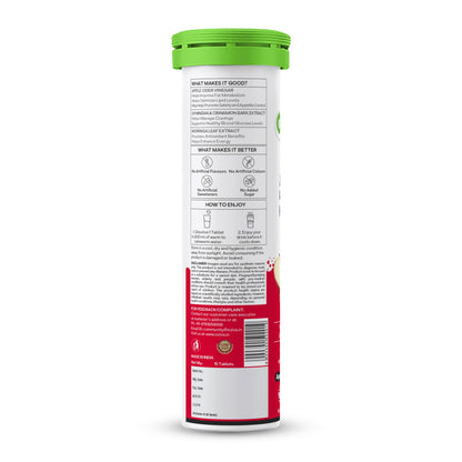 OZiva ACV Moringa Hot Mix Tablets, Apple Cinnamon Flavor, 100g Nutritional Supplement - in use