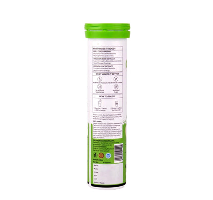 OZiva ACV Moringa Nutritional Supplement, 60 Effervescent Tablets, Green Apple Flavor, No Added Sugar - in use