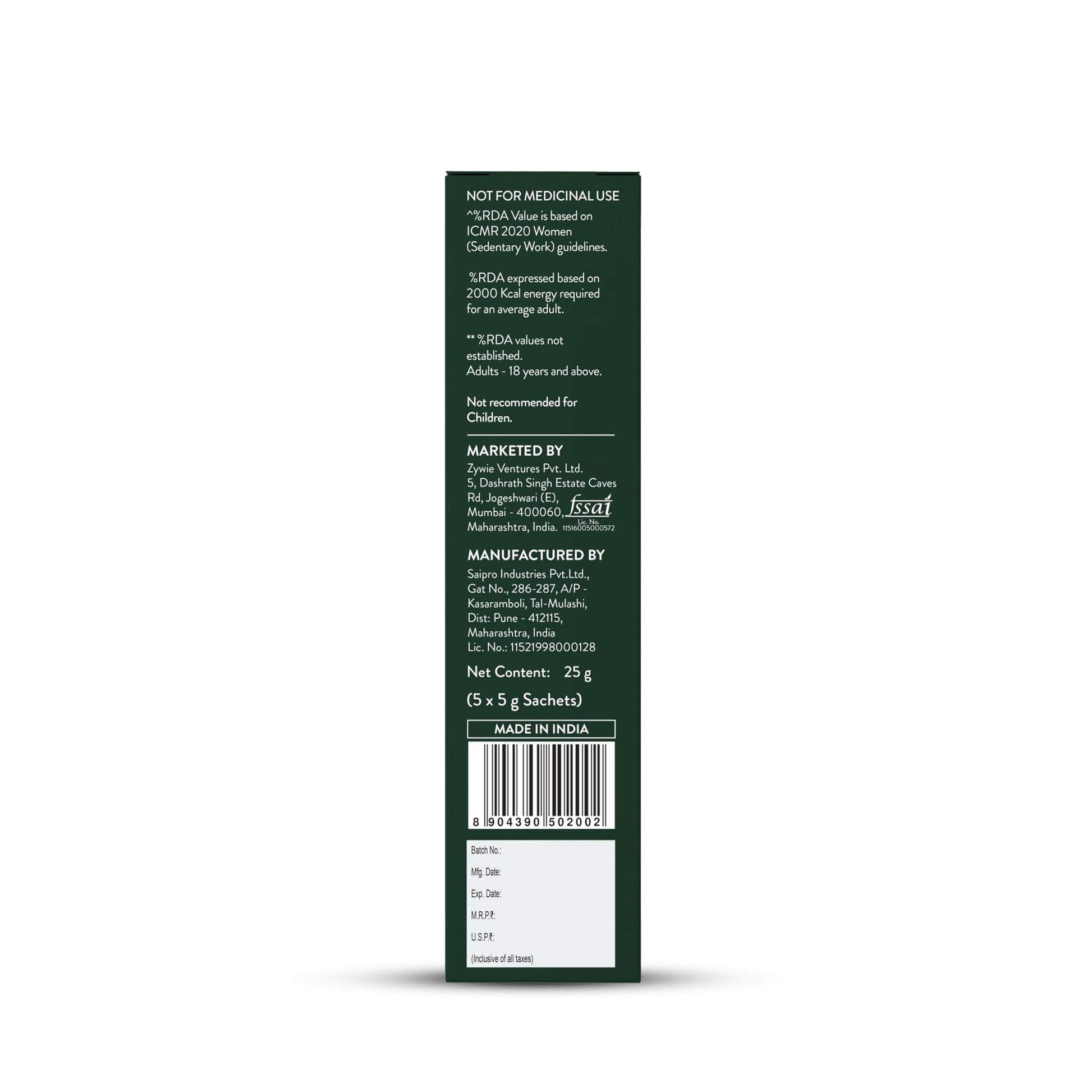 OZiva+ Advanced Metabolic Gut-Fit Nutritional Supplement, 5 Sachets, B420 Probiotic 10 Billion CFU, Cinnamon Polyphenols & Pr