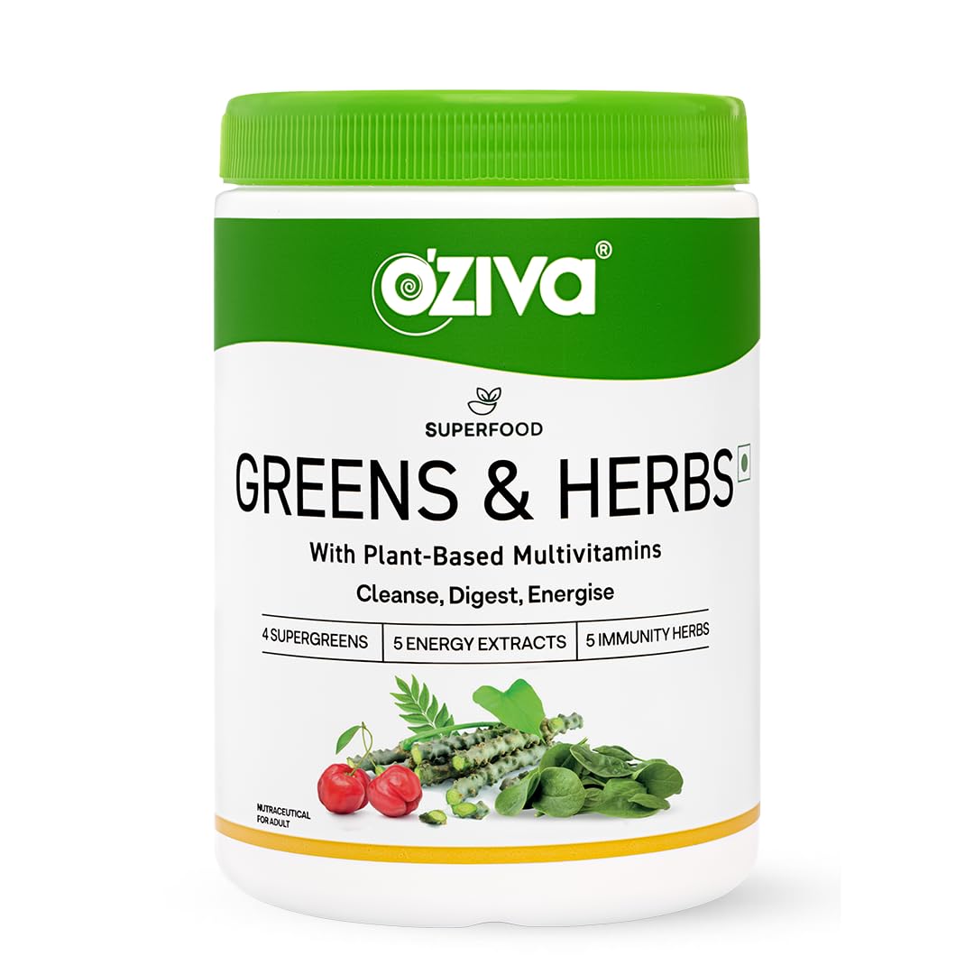 OZiva+ Advanced Metabolic Gut-Fit Supplement, 30 Sachets + 30 Tablets, Cinnamon Polyphenols, B420 Probiotic - front view (10)