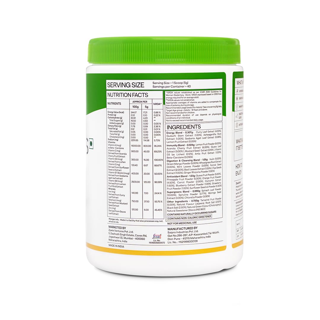 OZiva+ Advanced Metabolic Gut-Fit Supplement, 30 Sachets + 30 Tablets, Cinnamon Polyphenols, B420 Probiotic - size and scale 