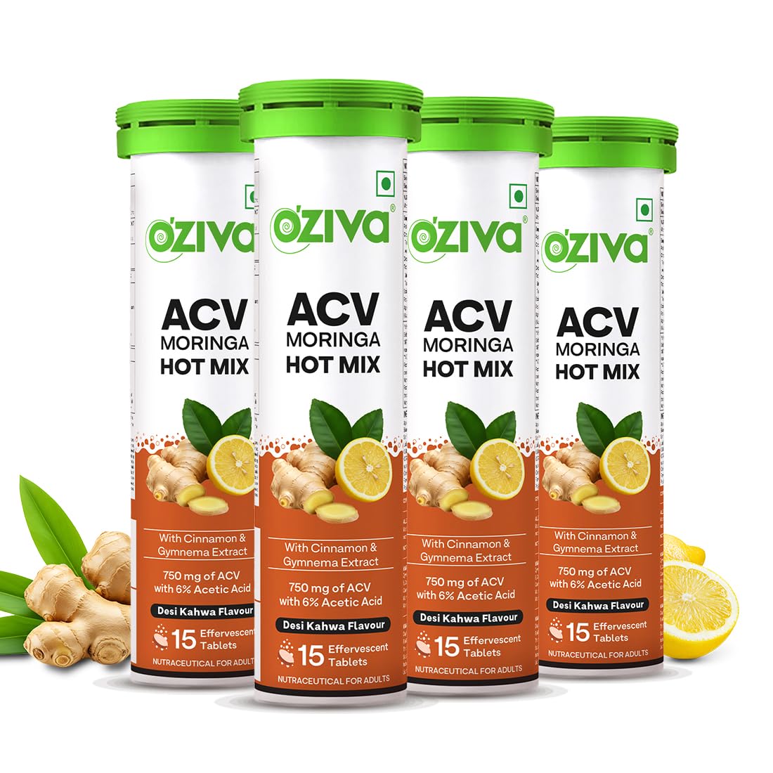 OZiva Apple Cider Vinegar Moringa Hot Mix Effervescent Tablets Dietary Supplement (11)