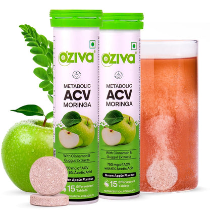 OZiva Apple Cider Vinegar Moringa Hot Mix Effervescent Tablets Dietary Supplement (17)