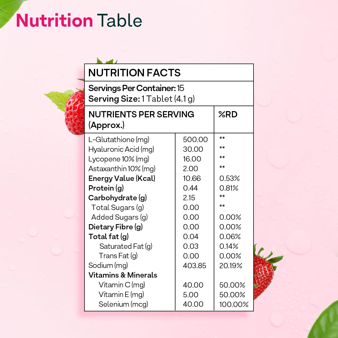 OZiva Apple Cider Vinegar Moringa Hot Mix Effervescent Tablets Dietary Supplement - ingredients panel (34)