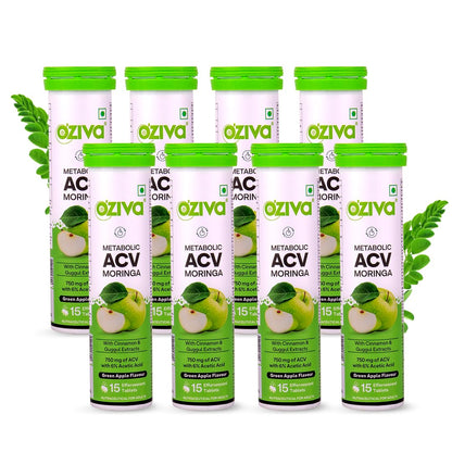 OZiva Apple Cider Vinegar Moringa Hot Mix Effervescent Tablets Dietary Supplement (37)