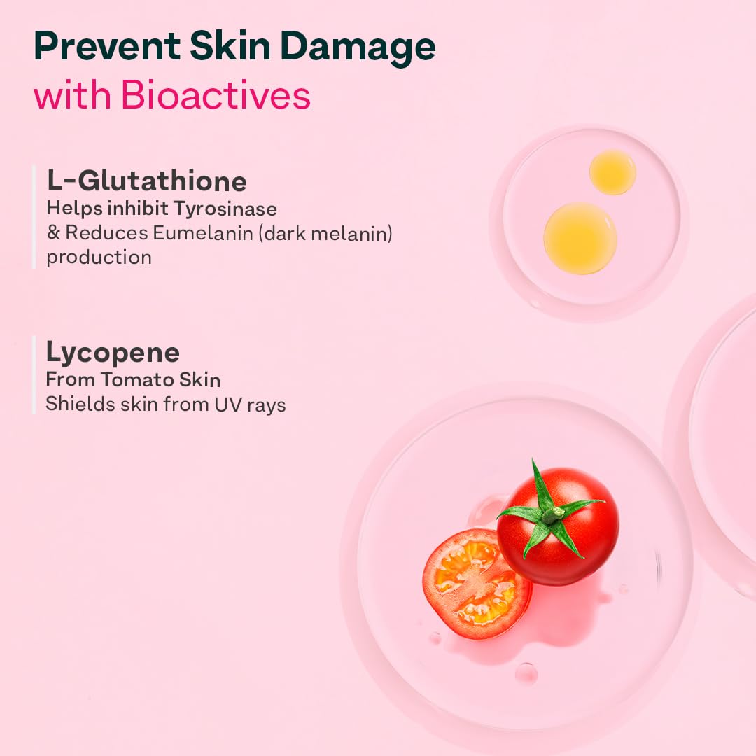 OZiva Bioactive Glutathione Tablets for Radiant Skin - 30 Effervescent Tablets (Pack of 2) | L-Glutathione, Vitamin C, Lycope