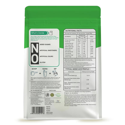 OZiva Clean Whey Coffee Protein Powder, 26g Per Scoop, Cold-Processed Microfiltered, No Added Sugar - in use
