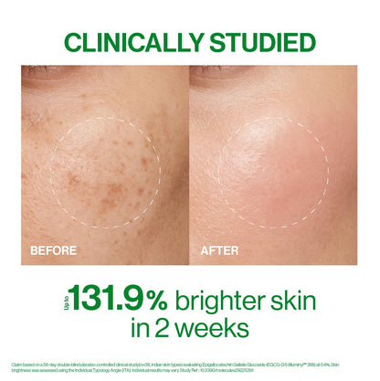 OZiva Gluta Brightening Serum, 30ml, Plant-Based Formula with Green Tea Extract, Liposomal Glutathione, Saffron and Hibiscus 