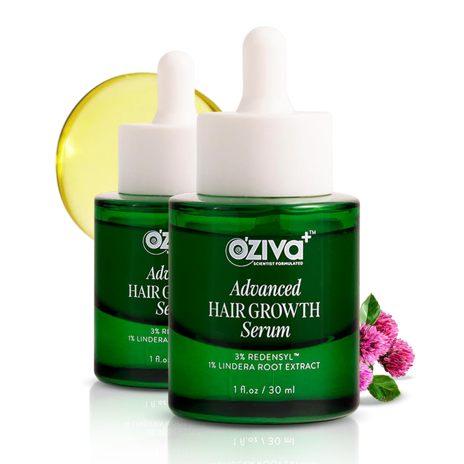 OZiva Hair Growth Serum for Scalp with Redensyl and Lindera Root Extract