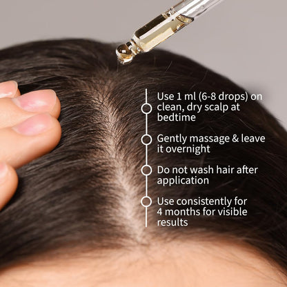 OZiva Hair Growth Serum for Scalp with Redensyl and Lindera Root Extract - close-up detail