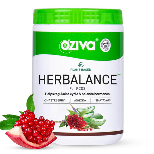 OZiva HerBalance PCOS Plant-Based Herbal Supplement Powder for Women, 200g