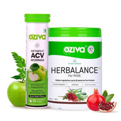 OZiva HerBalance PCOS Plant-Based Herbal Supplement Powder for Women, 200g (11)