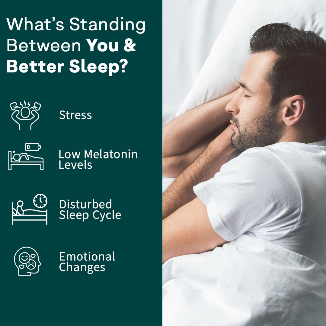 OZiva Magnesium + Melatonin, Stress & Anxiety, Sleep, Bacopa, 60 Tabs - packaging