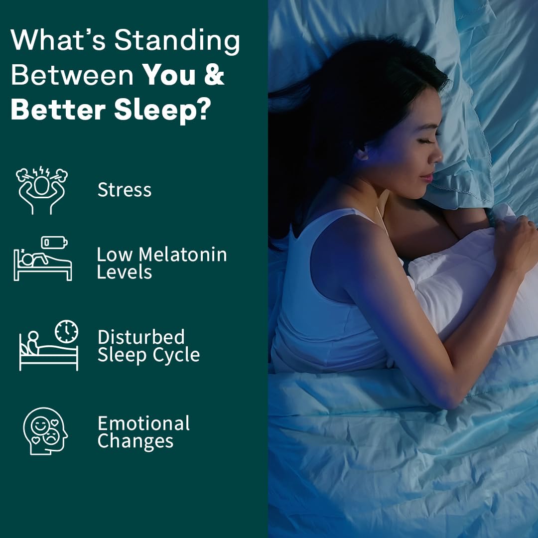 OZiva Magnesium + Melatonin, Stress & Anxiety, Sleep, Bacopa, 60 Tabs - label detail