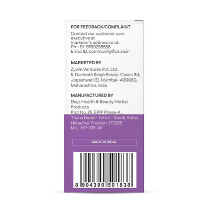 OZiva Phyto Ceramides Collagen Builder, Blueberry, 30 Sachets, Plant-Based Supplement - size and scale (16)
