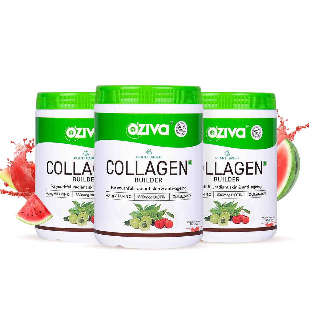 OZiva Phyto Ceramides+ Collagen Builder Tablets, 30 Tabs, Unisex Adult Nutritional Supplement (24)