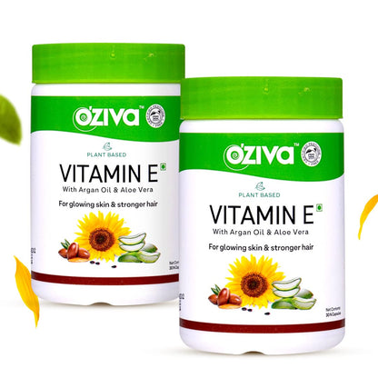 OZiva Plant Based Vitamin E Capsules, 30 Capsules, Vegan & Clean Certified (10)