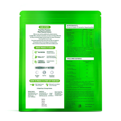 OZiva Plant Protein + Pro-Digest Powder, Pea Protein Isolate, Digestive Enzyme Blend, No Added Sugar, Multiple Sizes - size a