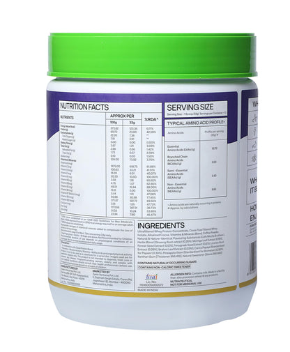 OZiva Protein & Herbs Whey Protein Powder, Cafe Mocha, 453g, No Added Sugar, US CLP Certified Clean - in use