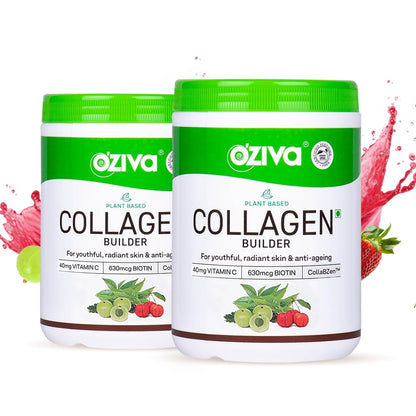 OZiva Vegan Collagen Powder, 200g, Tangy Amla Flavor, Nutritional Supplement (10)