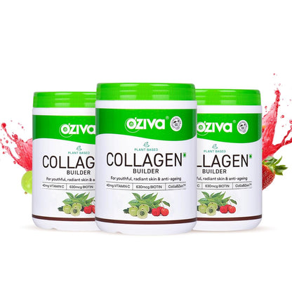 OZiva Vegan Collagen Powder, 200g, Tangy Amla Flavor, Nutritional Supplement (11)